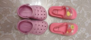 Chanclas bebé rosas Talla 19