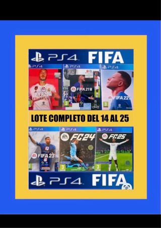 LOTE PS4  colección 12 FIFA +5 =17 juegos