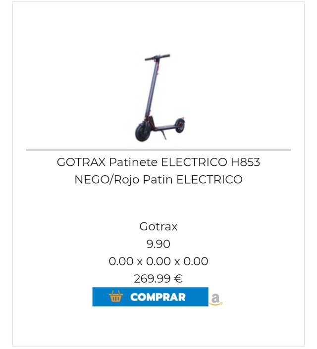 Patinete Eléctrico GOTRAX H-853