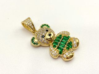 colgante oro 18k con circonita