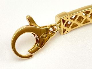 brazalete oro 18k con circonita