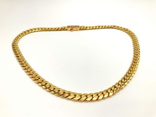 cadena oro 18k con circonita 25cm