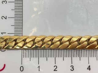 cadena oro 18k con circonita 25cm