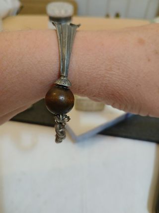 Bracciale vintage artigianale religioso