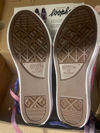 Converse Talla 38 Morado y Rosa