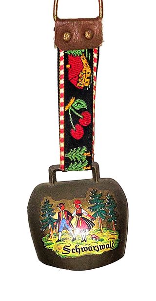 campanaccio NUOVO decorato vintage