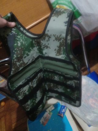 Chaleco de pesca camuflaje
