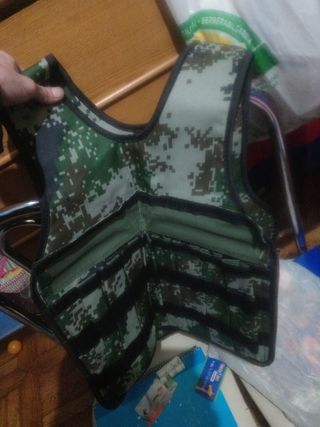 Chaleco de pesca camuflaje