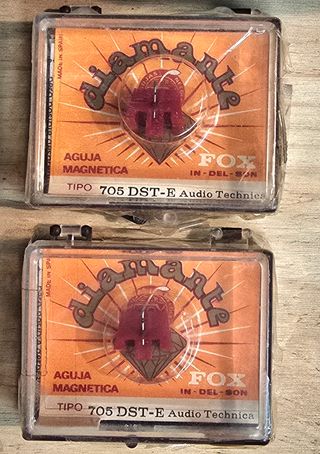 Aguja Tocadiscos Audio Technica 705 DST-ELÍPTICA D