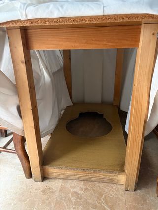 Mesa camilla con 4 sillas