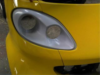 Coppi di fanali anteriori e supporti Smart Fortwo 