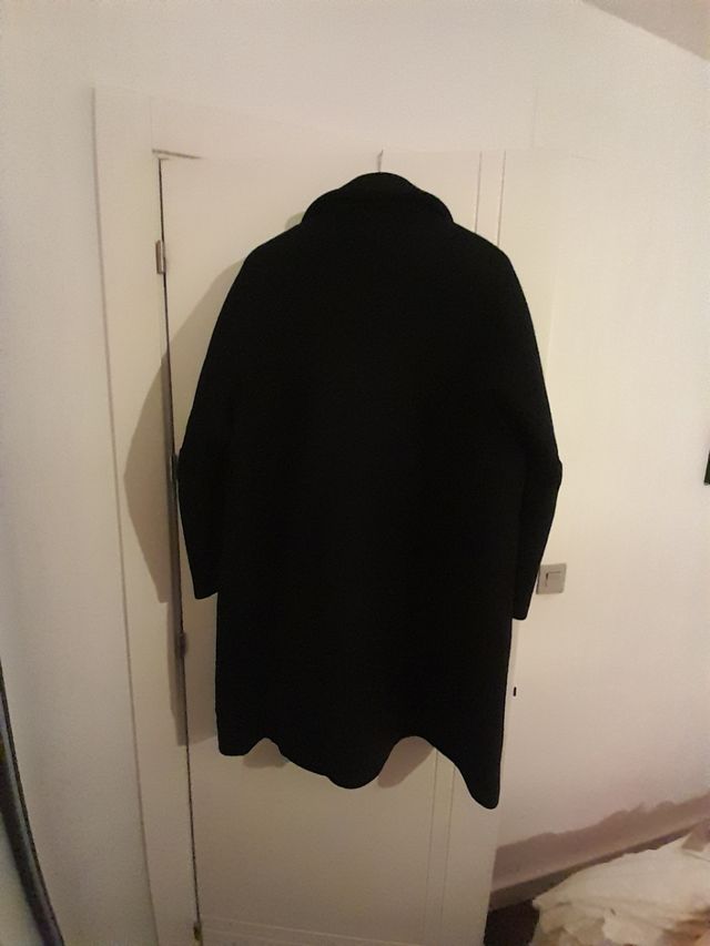 Abrigo lana azul marino