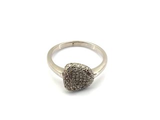 anillo oro 18k con piedra con diamante