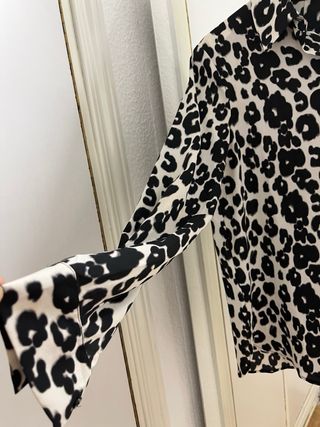 Blusa Mango Animal Print Talla S