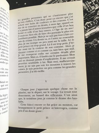 ejercicio por capítulos principito y texto