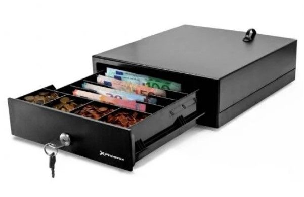 Cajón Portamonedas Cash Drawer Negro