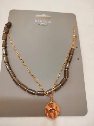 Collana Parfois doppio filo, nuova