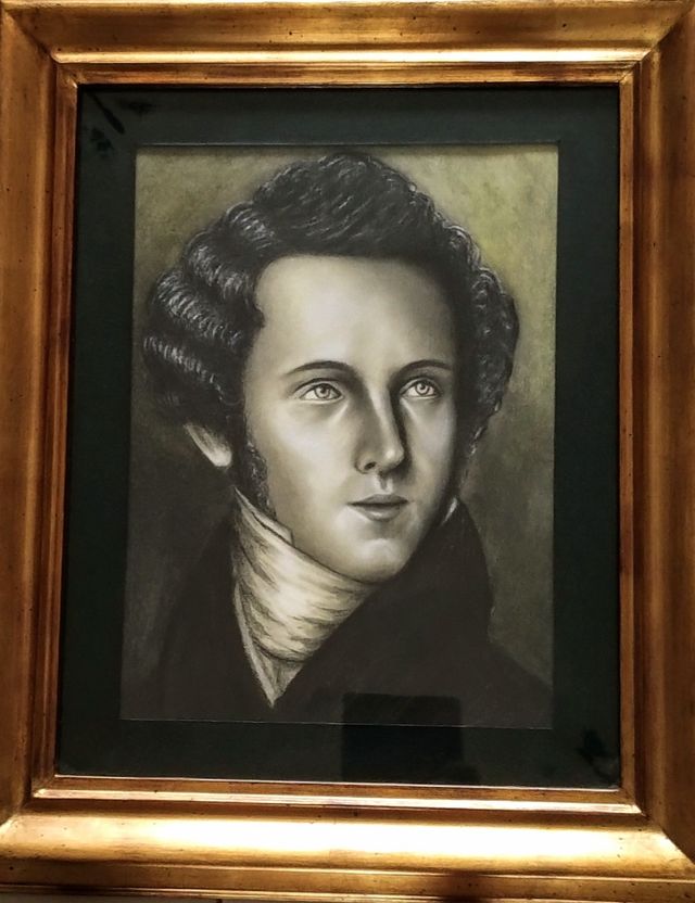 Quadro ritratto Vincenzo Bellini