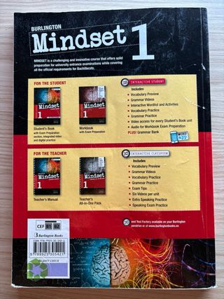 Mindset 1 cuaderno alumno y libro 
