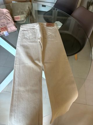 Pantalones Levi's 501 Beige Talla 34x36