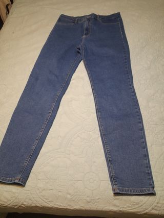 Pantalón vaquero elástico azul