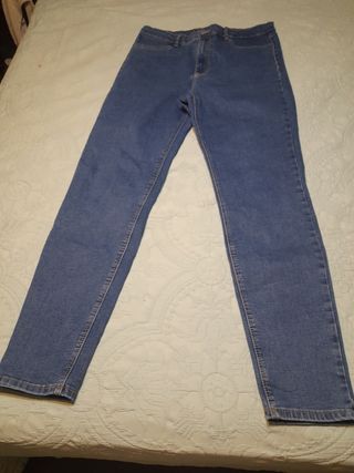 Pantalón vaquero elástico azul