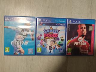 Lote 3 Juegos PS4: FIFA 19, Saber es Poder, FIFA 2