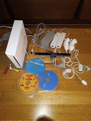 Nintendo Wii Blanca Completa + Juegos