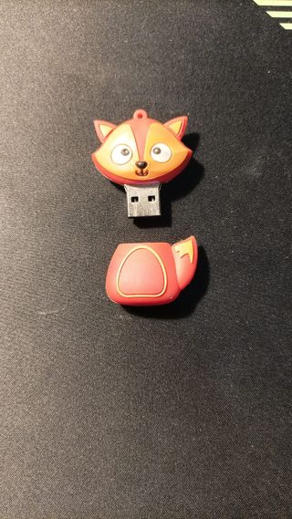 Chiavetta USB Volpe Arancione/Rossa