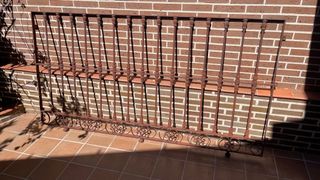 Rejas de hierro forjado 2,18m x 1,21 m 
