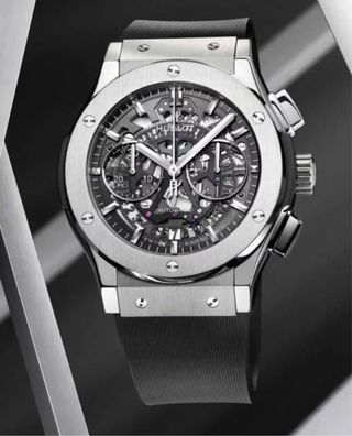Reloj Hublot Cronógrafo Esqueleto Plata