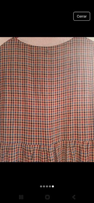 Vestido Liu Jo cuadros volantes