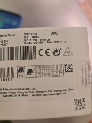 Oppo A53s 128GB Blue Gratis