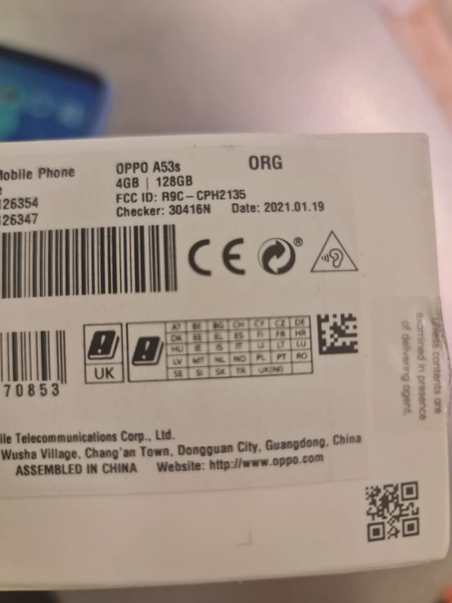 Oppo A53s 128GB Azul Libre