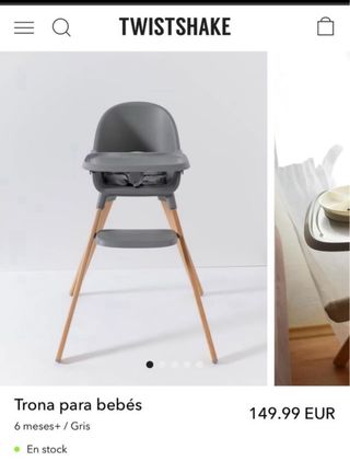 Trona Twistshake gris