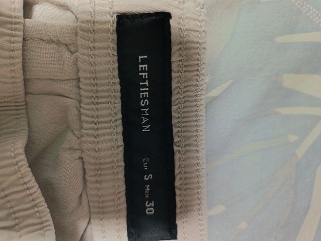 Pantalón Cargo Lefties Talla S Beige