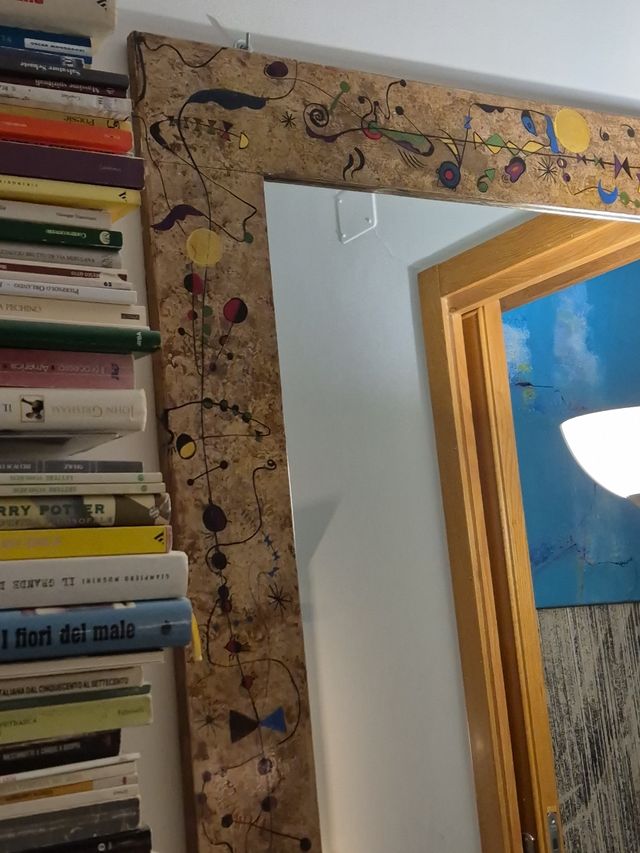 Specchiera dipinta a mano