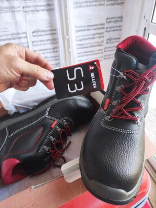 Botas de trabajo Bellota 43 Negro/Rojo