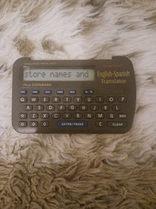 TRADUCTOR Inglés/Español SIN WIFI NI INTERNET.Pila