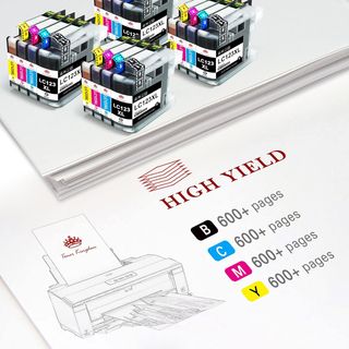 Toner Kingdom LC-123XL 16 Cartuchos de Tinta Compatibles para Brother LC123