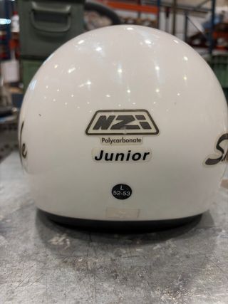 Casco Nzi Single Blanco junior, talla L 52/53