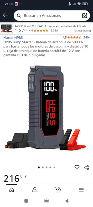 Arrancador de Batería HPBS 5000A