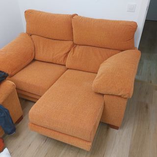 Sofá 2 plazas naranja