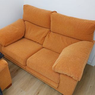 Sofá 2 plazas naranja