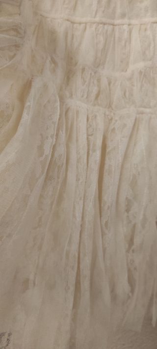 Vestido Zara blanco niña encaje