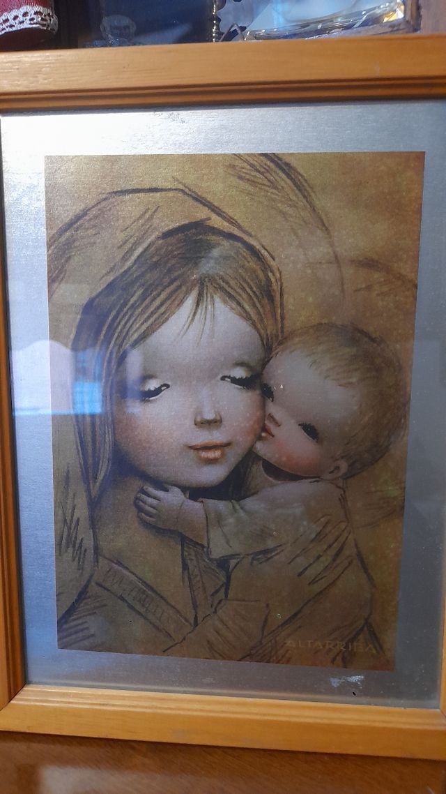 Quadretto madre e figlio