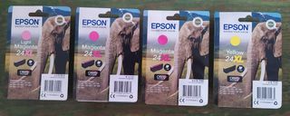 Tintas Epson 24XL Magenta, magenta light  y yellow