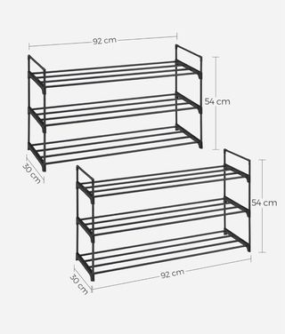 2 scarpiere SONGMICS - Plastica nera