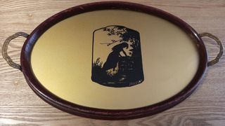 Vassoio Art Déco con silhouette Neisser.