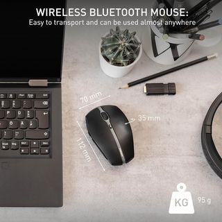 CHERRY GENTIX BT, Ratón Inalámbrico Bluetooth, Función Multidispositivo para hasta 3 Dispositivos